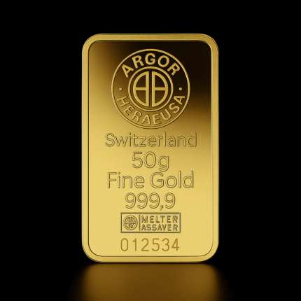Pllakë ari 50g Kerber GOLD Mali i Zi