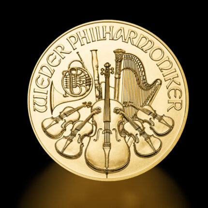 Wiener Philharmoniker 1/4 oz gold coin – 999.9 fine investment gold by Austrian Mint, certified by KERBER GOLD Montenegro