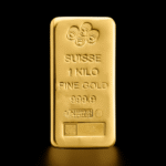 1000g gold bullion bar – certified 999.9 fine investment gold by KERBER GOLD Montenegro