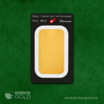 100g gold bar – certified 999.9 fine investment gold by KERBER GOLD Montenegro